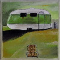 SOLD~Go Green ~ Oil on Canvas ~ 6x6