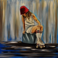 SOLD-Charming-Oil on Canvas-30x30