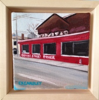 George St Diner-4x4-Oil on Canvas